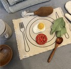 Lorena Canals Kitchen Play Basket With Pretend Food Play Set Basket