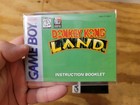 No Game -- Box manual Only - Donkey Kong Land  nintendo Game Boy  1995 