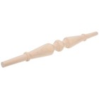 European Carved Wooden Baluster Spindle Khaki Durable Indoor Stair Railing Post