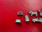Vintage Metal Pewter Monopoly Board Game Playing Tokens Pieces Parker Brothers