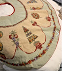Vintage Katha Diddel Topiary Needlepoint Treeskirt  New  Limited Edition 193 300