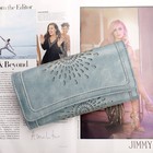 Ladies Soft Leather Rfid Long Wallet Trifold Clutch Purse Credit Card Holder    