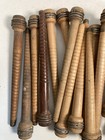 Wood Bobbins Spools Wooden Industrial Style Spindles 8 75  Wooden Quills Lot-30 