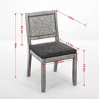 2pcs Rattan Dining Chairs W cane Back Mid Century Modern Side Chairs For Kitchen