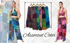 Women s Printed Cotton Patchwork Long Palazzo Pant High Waist Wholesale Mix Lot