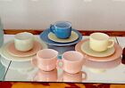 Vintage Mcm 50 s Hazel Atlas Child s Dishes Little Hostess Tea Set Pastel 11 Pcs