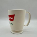 Whirley Krispy Kreme Doughnuts Mug White Vintage Plastic Footed