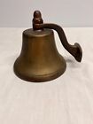 Vintage Brass Ship Bell Wall Mount Nautical Hanging Door Bell Decor Dinner Bell