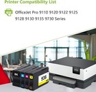 4pack For Hp 936 Ink Cartridges Combo Pack For Officejet Pro 9110b