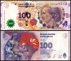 Argentina 100 Pesos  2016 Nd  P-358c  Unc X 10 Pcs