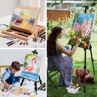149pcs Deluxe Artist Painting Set With Aluminum And Beech Wood Easel  48 Colors