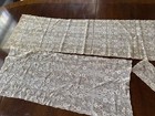 Antique Mixed Lace Embroidery Table Runner Dresser Scarf Matching Set Of 3 Ecru