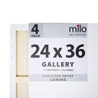 Stretched Artist Canvas   24x36 Inches   4 Pack   1 5    Inch Thick Gallery Pro   
