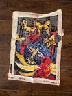 A Vintage 1970s Completed Needlepoint Tapestry Oiseau Mouche France