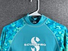 Scubapro Rash Guard Womens Medium Upf 50 Long Sleeve Teal Shirt