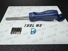 Snap-on Tools Nos Power Blue Hard Handle Ratcheting Screwdriver W bits Ssdmr4b