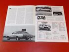 Nos Gm 1970 Buick Skylark Gs 455 Stage I - Dealership Road Test Sales Brochure