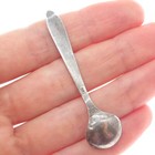 925 Sterling Silver Vintage Individual Salt   Spices Spoon