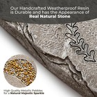Pet Memorial Stone - Gray   Dog Or Cat Garden Stone Heart Paw Print   Headsto   