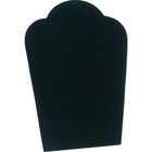 3 Black Velvet Necklace Pendant Jewelry Bust Display Easel 3 3 4  X 5 1 4 