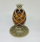 Rare International Silver Co  Royal Pineapple Decor Silver Plated Sun Catcher 11