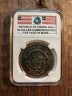 Republic Of Liberia 1996 50 Dollar Commemorative Limited Mintage  face On Mars 