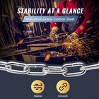 1 8  X 100  Zinc Plated Proof Coil Chain Carbon Steel Chain Sling 330 Lbs