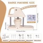 3in1 Button Maker Machine 25 32 58mm Badge Press Machine 300pcs Parts Diy