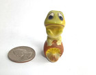 Vintage Mini Josef Originals Frog On Toadstool   Mushroom Figurine   Miniature