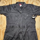 New Dickies Women s 3x Temp-iq Short Sleeve Flex Zip Work Coverall  Black