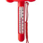 Floating Red Crab Thermometer With Cord And Read Display For Pools 9 7inch