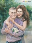 Family Portrait Custom Portrait Oil Painting From Your Photo 100  Handmade Art
