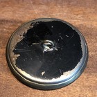 Rare Large  Antique Metal Picture Button Gnome Watering Mushrooms