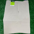 New Izod Golf Shorts Mens Classic Fit Khaki Flat Front Size 34