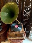 Antique Hmv Gramophone Fully Functional Working Phonograph  Win-up Record Player