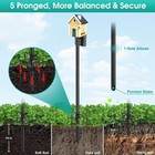 Bird House Pole 74 Inch Heavy Duty Bird Feeder Pole Mount Kit For Outdoors  5-pr
