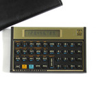 Hp 12c Financial Calculator W  Leather Case Hewlett Packard Tested Vintage
