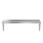 12  Width X 36  Length   Stainless Steel Wall Shelf   Square Edge Shelving