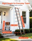 Vevor Telescoping Ladder 8 5 Ft Extension Ladder Multi-button Retraction 330 Lbs