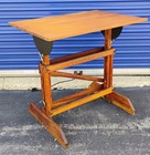 Antique 1940 s H e  Smith   Co  Drafting Table 36 X 24  Very Clean Solid Oak Ex