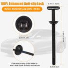 150 Pcs Nylon Universal Cable Tie Quick Repair Buckle Zip Clip For Black 