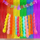 Spiral Balloon Mixed Color 100 Pcs  40 Inches Latex Twisted Long Balloon For    