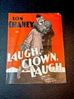 1928 Laugh  Clown  Laugh Herald Movie Poster Art - Lon Chaney Loretta Young