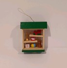 Vintage Wooden Toy Store Shadow Box Christmas Ornament