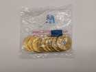 Bag Of 10 New York City Subway Transit  bullseye  Tokens 1986-1995  m  Logo Nyc