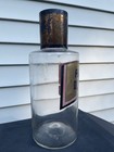 Antique Apothecary Pharmaceutical Glass Bottle - Pastilles De Kerm  s - With Top