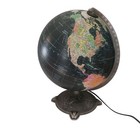 Replogle World Globe Illuminated Starlight Series Black Ocean Cast Metal Base