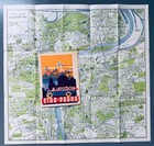 C1925 Prague Czech Praha Vintage Map Pano Travel Panoramic Car Aussichtswagen