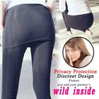 Women Open Crotch Leggings Outdoor Open Hole Pants Hidden Zippers Yoga Trousers