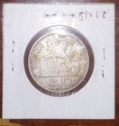 Belgium 1950 20 Franc Coin  Historic  Great Shape  83 5  Silver   Free Shipping 